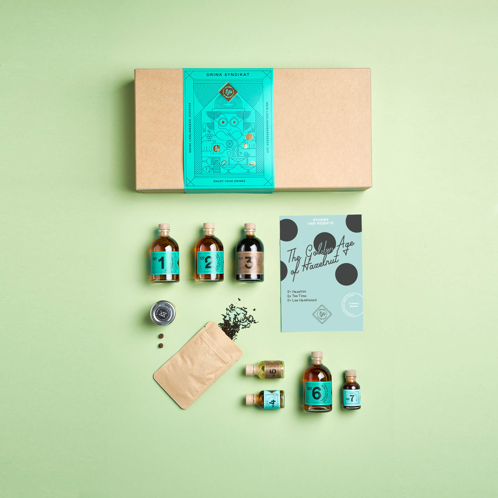 Haselnuss Cocktail Set von Drink Syndikat - Rum Cocktails als Geschenk Set